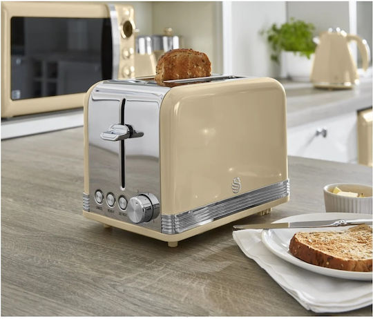 Swan Retro Toaster 2 Schlitze 815W Gray