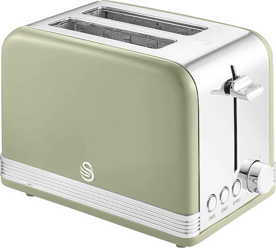 Swan Retro Prăjitor de pâine 2 sloturi 815W Gri