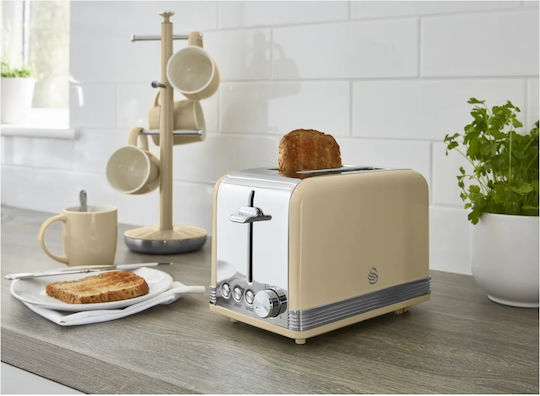 Swan Retro Toaster 2 Schlitze 815W Gray