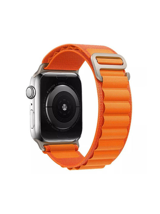 Soultronic Alpine Loop Λουράκι Υφασμάτινο Πορτοκαλί (Apple Watch 42/44/45/49mm)