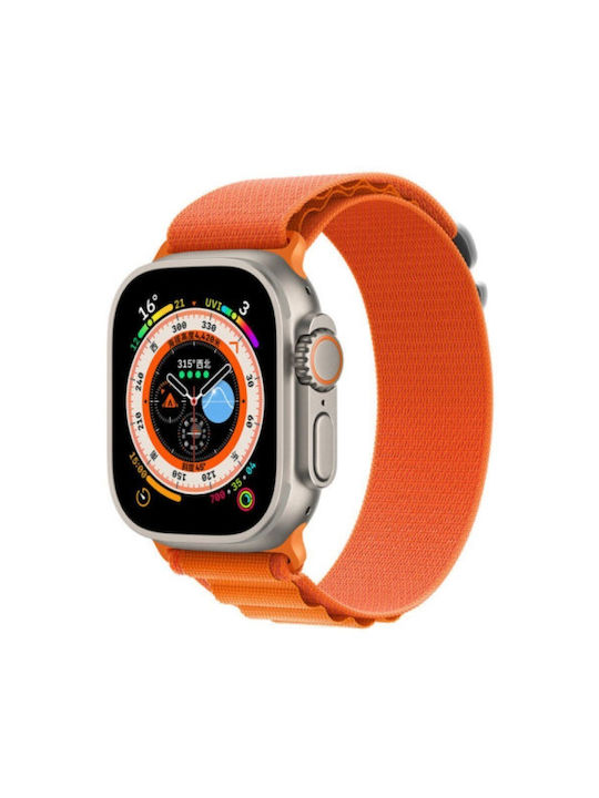 Soultronic Alpine Loop Λουράκι Υφασμάτινο Πορτοκαλί (Apple Watch 42/44/45/49mm)