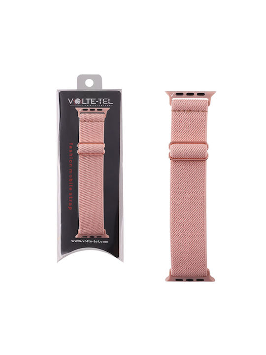 Wiwu Braided Каишка Розово злато (Apple Watch 42/44/45/49 - Розово злато)