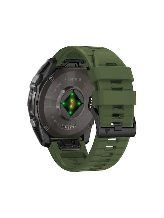 Tech-Protect Line Λουράκι Σιλικόνης Πράσινο (Garmin Fenix 5X, 5X Plus, 6X, 6X Pro, 7X, 8 (51 mm))