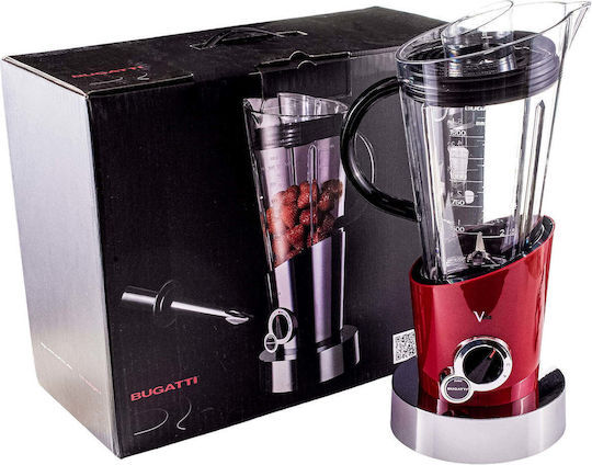 Casa Bugatti Vela Evolution Μπλέντερ με Κανάτα Tritan 1.5 lt 500W Red