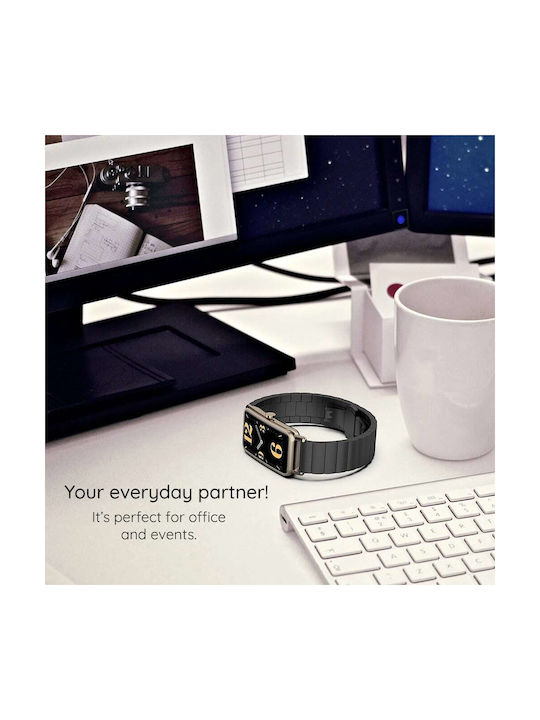 Techsuit W012 Stainless Steel Wearable Strap Black Garmin Instinct