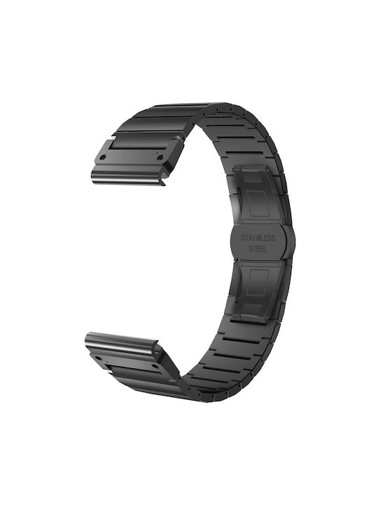 Techsuit W012 Stainless Steel Wearable Strap Black Garmin Instinct
