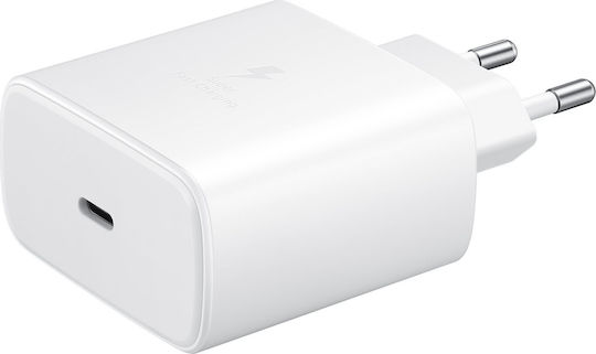 Samsung Charger with USB-C Port and Cable USB-C 45W Whites (EP-TA845X Bulk)