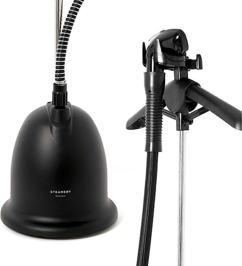 Steamery Stockholm Ατμοκαθαριστής Ρούχων Δαπέδου 1750W με Δοχείο 1.8lt Μαύρος