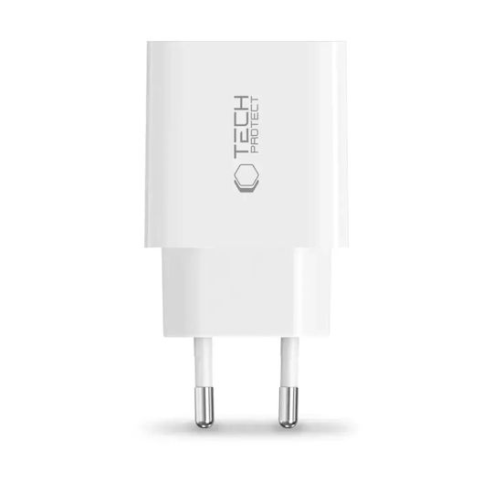 Tech-Protect Φορτιστής Χωρίς Καλώδιο με Θύρα USB-C 20W Power Delivery Λευκός (NC20W)