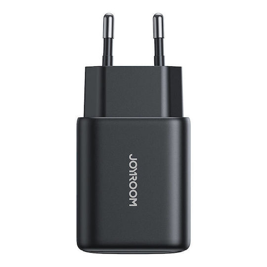 Joyroom Φορτιστής Χωρίς Καλώδιο με Θύρα USB-A και Θύρα USB-C 25W Power Delivery Μαύρος (JR-TCF13)