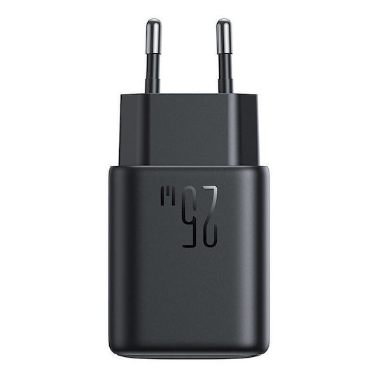 Joyroom Charger Without Cable with USB-C Port 25W Power Delivery Blacks (JR-TCF23)