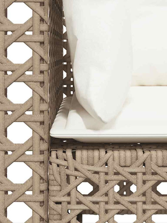 Garten- und Outdoor-Möbelsets 2 Stück Beige mit Kissen