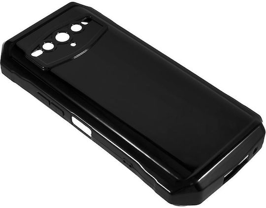 Doogee Umschlag Rückseite Silikon Schwarz (Doogee V30)
