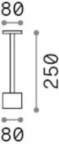 Ideal Lux Dekorative Lampe Schwarz