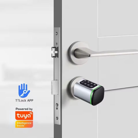Electronic Lock with Wi-Fi Connectivity Silver