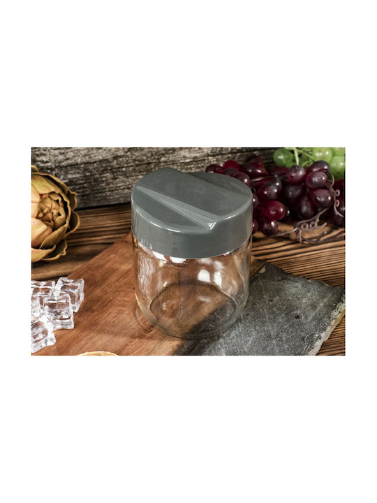 Excellent Houseware Set 2Stück Gläser für Zucker / Kaffee mit Deckel Glas Transparent 425ml
