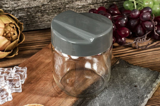 Excellent Houseware Set 2buc Borcane pentru Zahăr / Maro cu capac Sticlă Transparent 425ml Excellent Houseware Set 2buc Borcane pentru Zahăr / Maro cu capac Sticlă Transparent 425ml