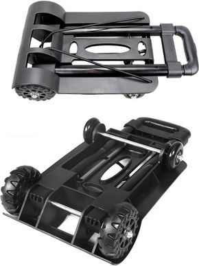 Home Use Transport-Wagen Folding for Load Weight up to 50kg in Schwarz Color