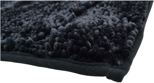Ankor Non-Slip Bath Mat 843305 Black Velvet-Black Metal 50x80cm