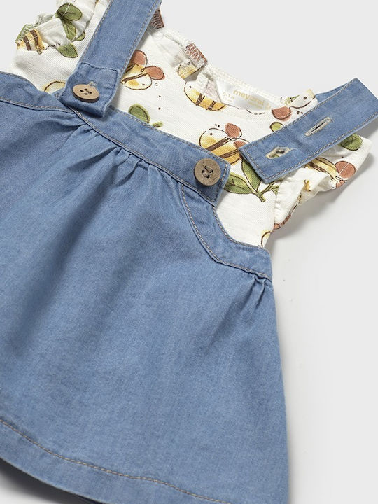 Rochie pentru Copii Fără mâneci Denim Set cu Bluză Chlorinated