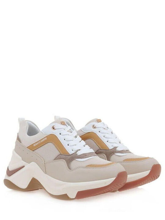 Renato Garini Γυναικεία Chunky Sneakers Beige / Camel