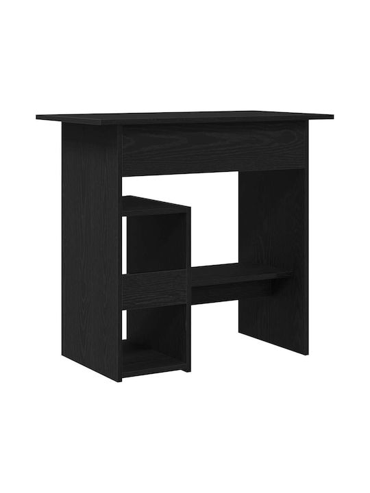 Γραφείο Ξύλινο Μαύρο Δρυς 80x45x74εκ.