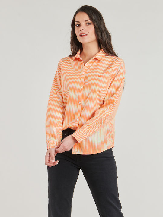 Women's Long Sleeve Shirt Orange