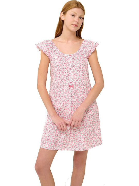 Vamp Winter Women's Nightdress Pink pale