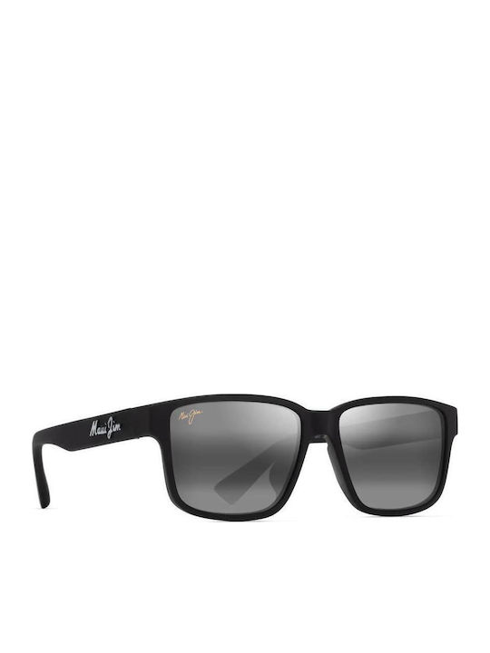 Maui Jim МъжеСлънчеви Очила с Черна Пластмасова Рамка и Черни Поляризирани Огледални Стъкла