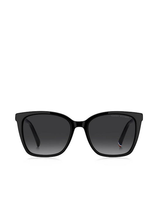 Tommy Hilfiger Women's Sunglasses with Black Plastic Frame and Black Gradient Lens TH2226/S 807/9O