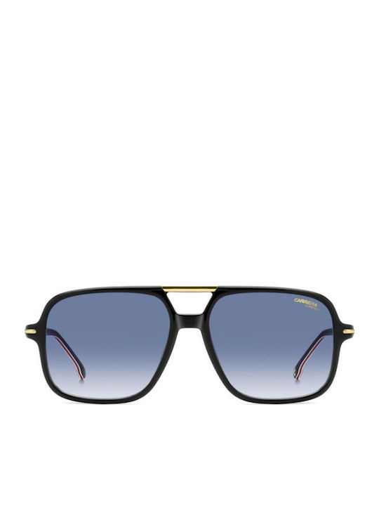 Carrera Men's Sunglasses with Black Horn-Rimmed Frame and Grey Gradient Lens 350/S 2M2/08
