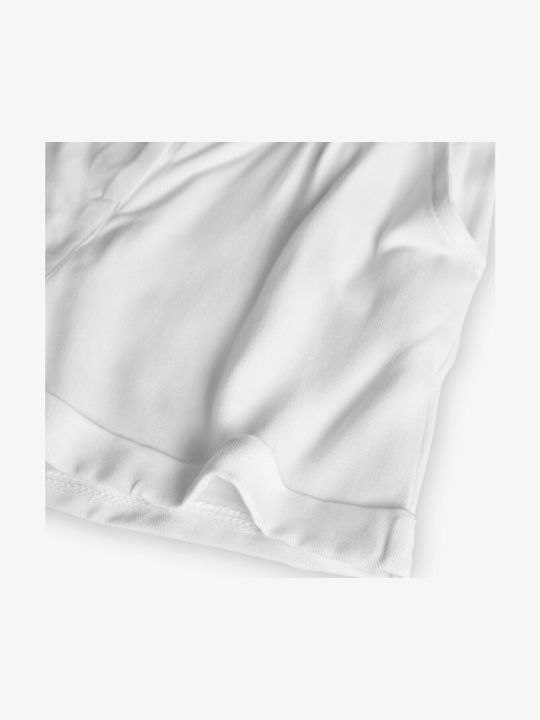 Șort/Salopetă Copii din Material Textil Alb