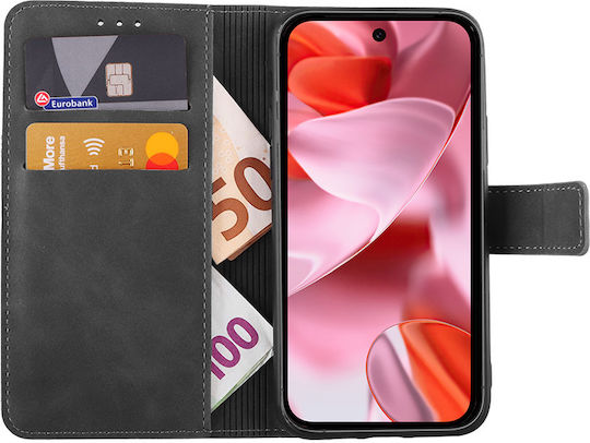 Lime Book Δερματίνης / Σιλικόνης / Δερμάτινο Γκρι (Google Pixel 9A 5G)