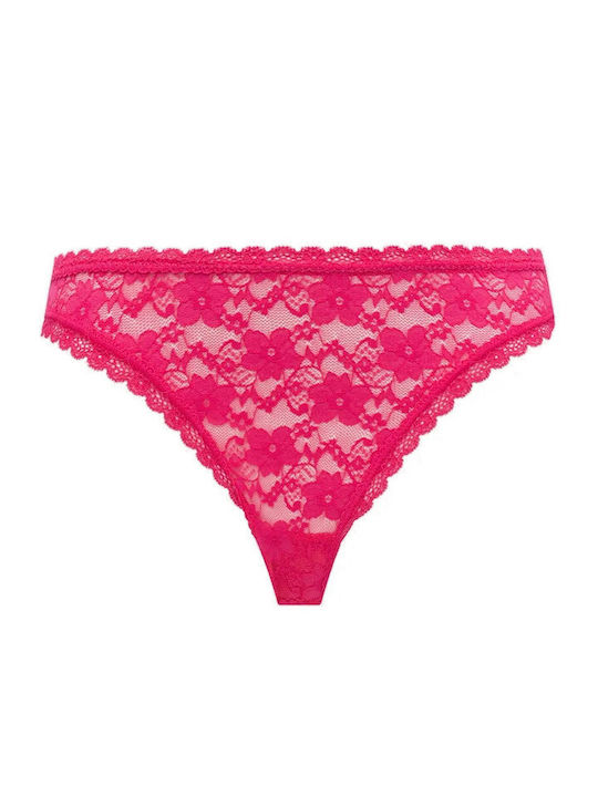 Women's Brazil 3Pack with Lace Rose Pink Red