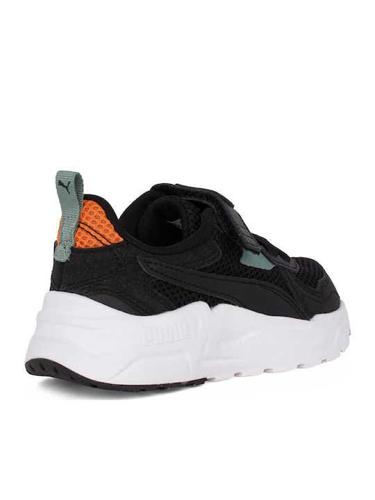 Trinity Lite Παιδικά Sneakers Ανατομικά με Σκρατς Μαύρα 400660-02