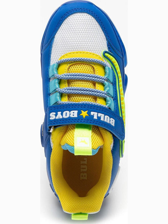 Παιδικά Sneakers με Σκρατς & Φωτάκια Μπλε