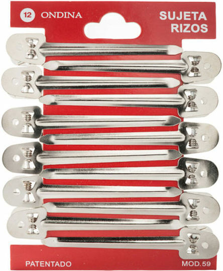 Eurostil 12pcs Silver Hair Pin 5cm