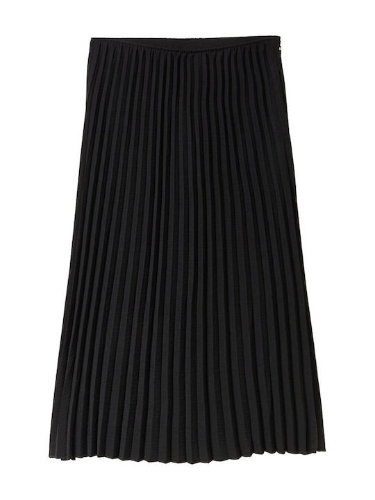 Πλισέ Midi Φούστα Deep Black