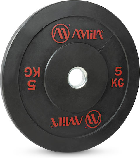 AMILA Set of Plates Olympic Type Rubber 1 x 5kg Φ50mm