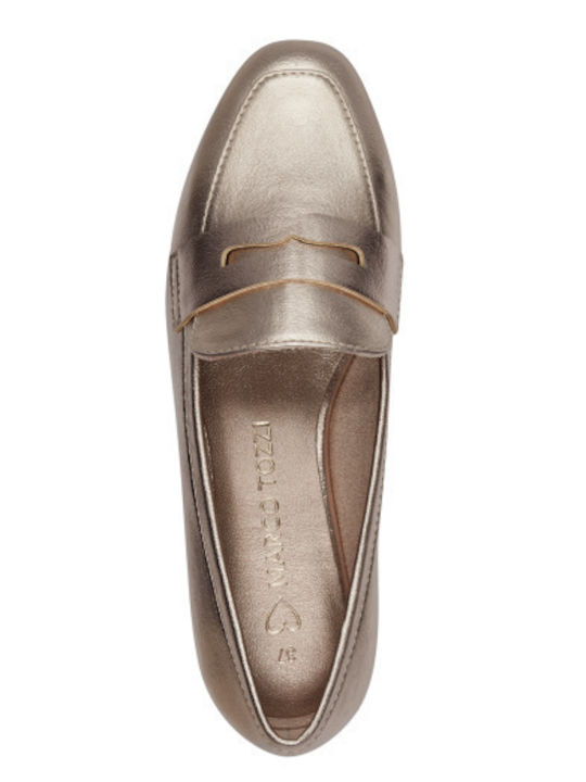 Women's Moccasins in Gold Color