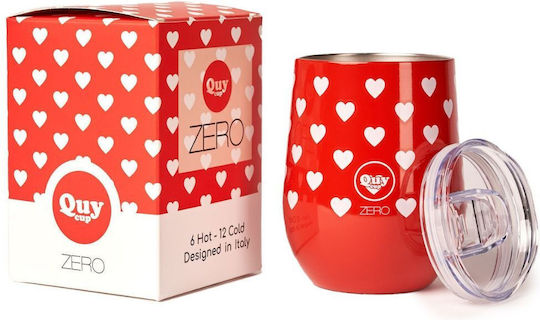 QuyCup Ποτήρι Θερμός Ανοξείδωτο BPA Free 280ml Hearts