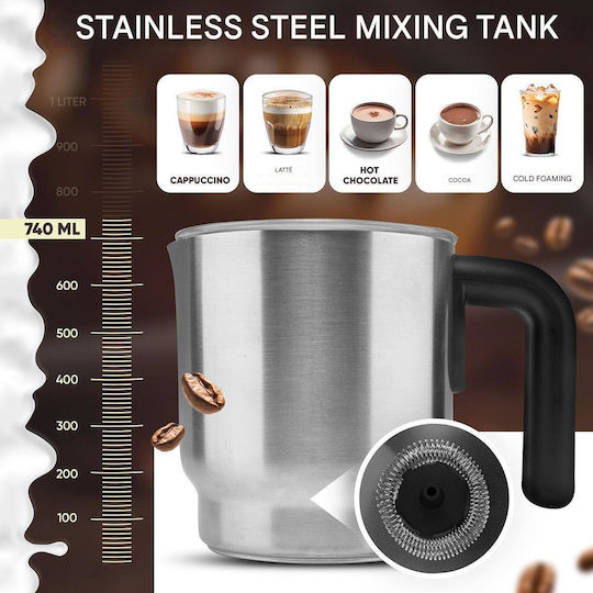 Clatronic Device for Hot & Cold Milk Froth with Non-stick Coating 750ml