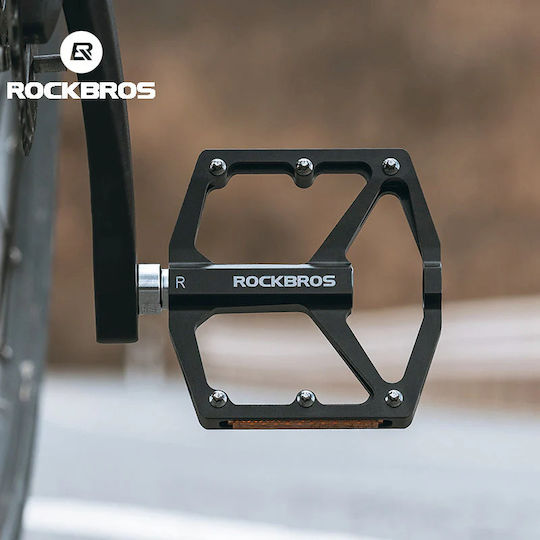 Rockbros Flat Bicycle Pedals Gray