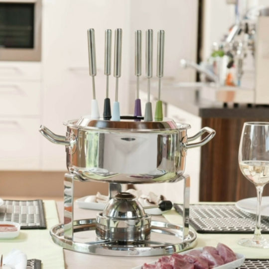 Rosle Vas pentru Fondue Electric din Oțel Inoxidabil Gri 20x20x20buc
