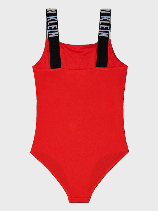 Calvin Klein Costum de baie pentru copii Întreg Red