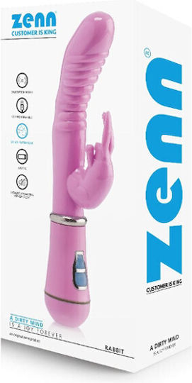 Zenn Δονητής Rabbit 22.5cm Ροζ