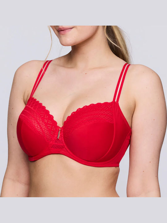 East End Bra Underwire Red