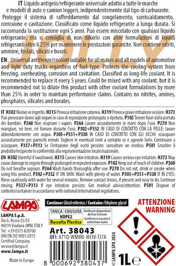 Lampa Ready for Use Engine Coolant for Car G11 / G12+ / G12++ / G13 -25°C 1lt