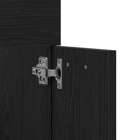vidaXL Waschtisch ohne Waschbecken mit Spiegel L41xB38.5xH46cm Black Oak
