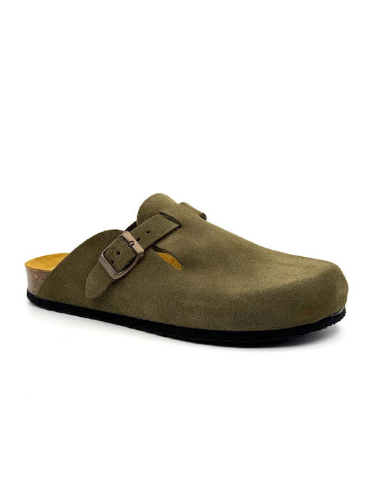 Men's Leather Slippers Afelpado Grueso TREBOL